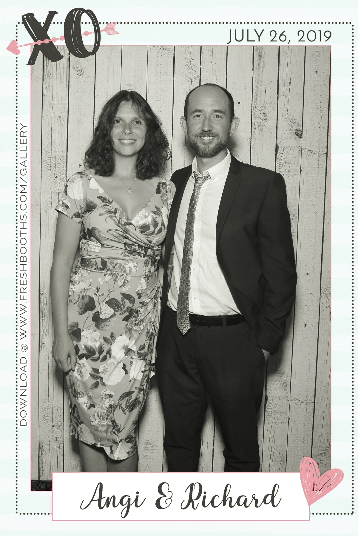 Richard & Angi’s Wedding - Selfie Mirror | View more photos from the event at gallery.freshbooths.com/u/FreshBooths/Richard-Angi’s-Wedding-Selfie-Mirror