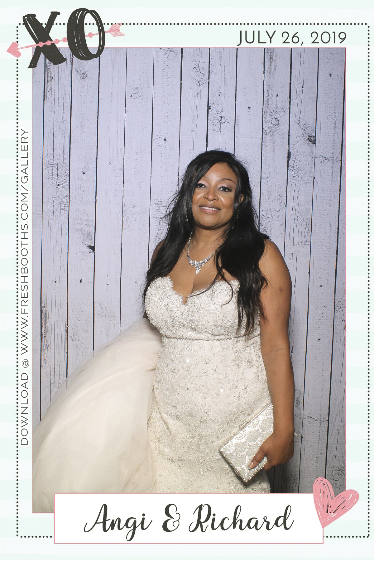 Richard & Angi’s Wedding - Selfie Mirror | View more photos from the event at gallery.freshbooths.com/u/FreshBooths/Richard-Angi’s-Wedding-Selfie-Mirror