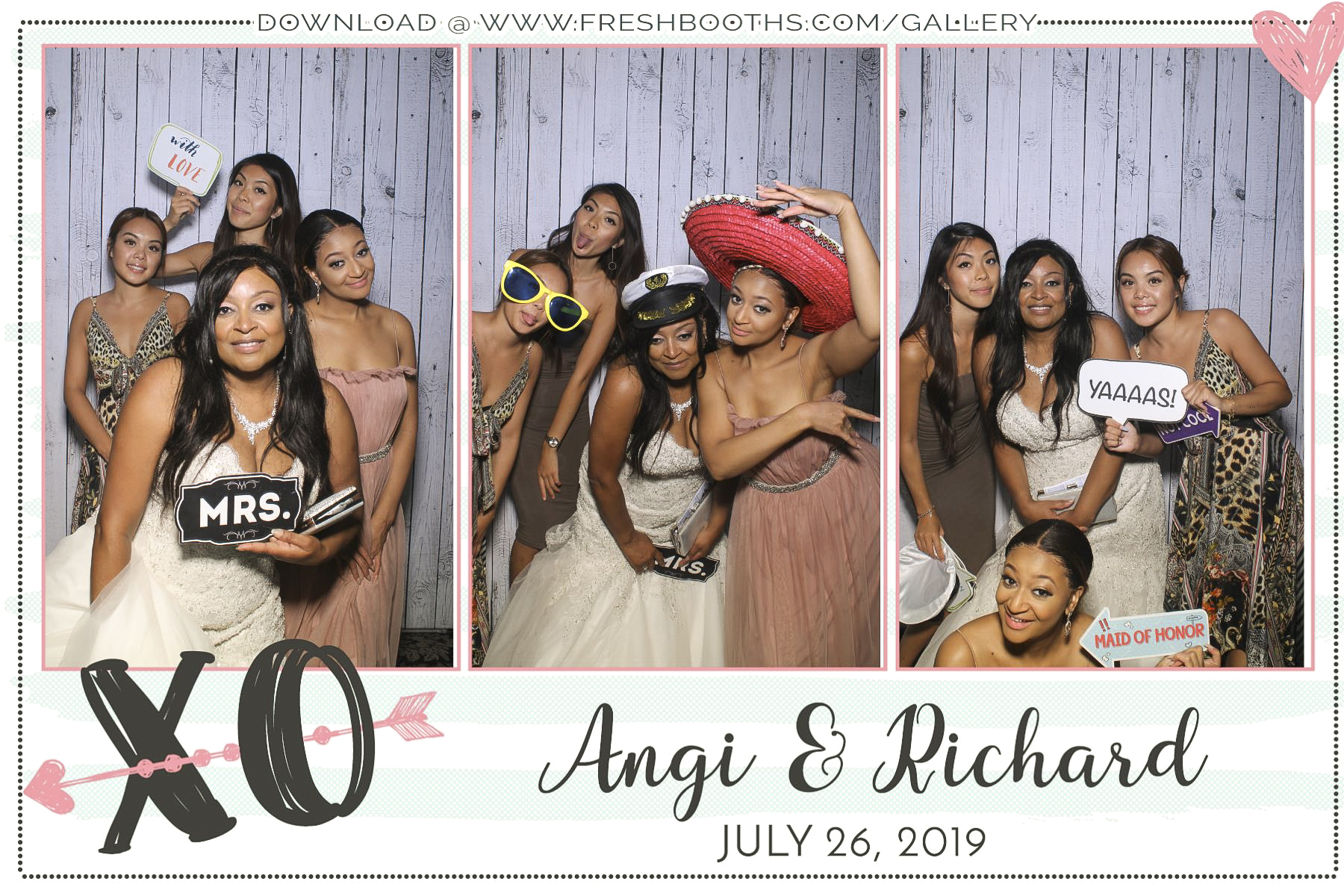 Richard & Angi’s Wedding - Selfie Mirror | View more photos from the event at gallery.freshbooths.com/u/FreshBooths/Richard-Angi’s-Wedding-Selfie-Mirror
