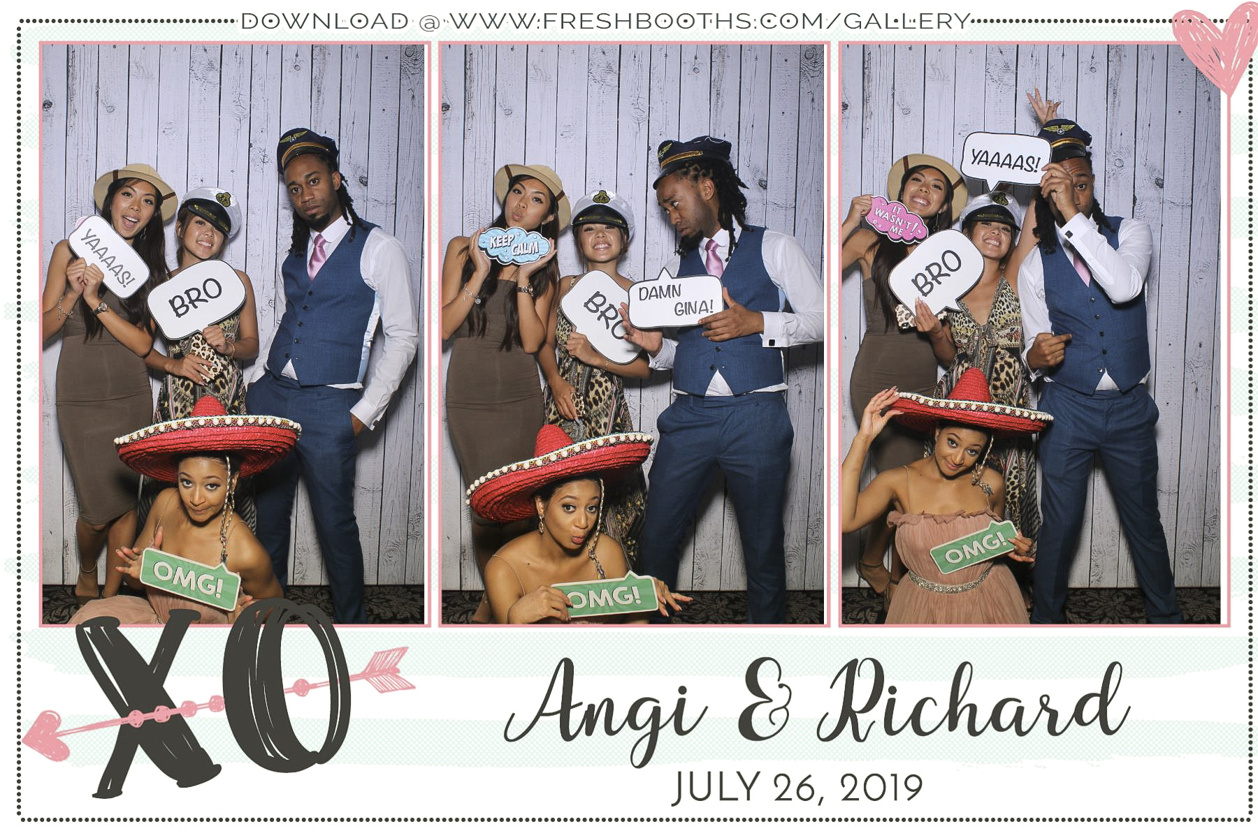 Richard & Angi’s Wedding - Selfie Mirror | View more photos from the event at gallery.freshbooths.com/u/FreshBooths/Richard-Angi’s-Wedding-Selfie-Mirror