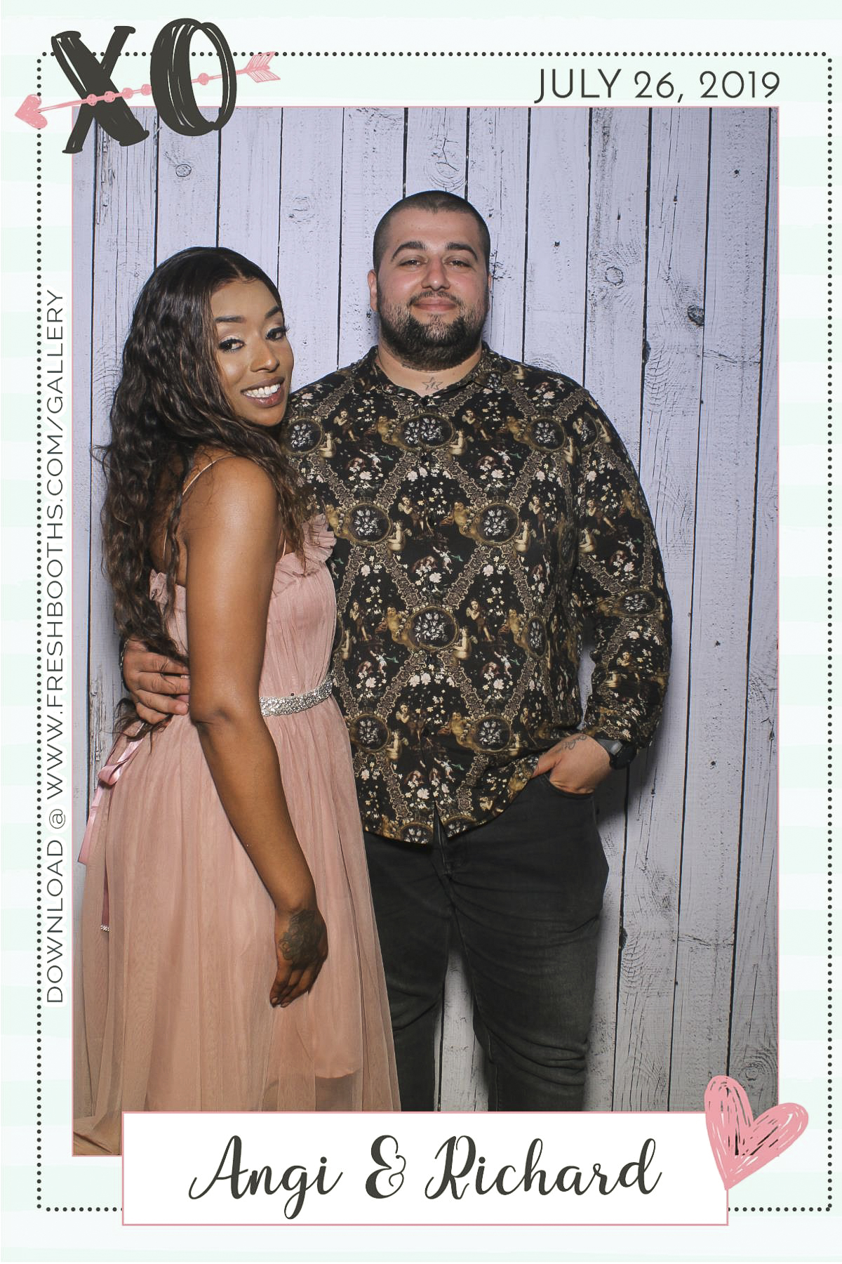 Richard & Angi’s Wedding - Selfie Mirror | View more photos from the event at gallery.freshbooths.com/u/FreshBooths/Richard-Angi’s-Wedding-Selfie-Mirror