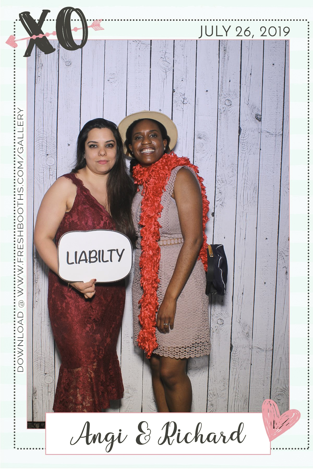 Richard & Angi’s Wedding - Selfie Mirror | View more photos from the event at gallery.freshbooths.com/u/FreshBooths/Richard-Angi’s-Wedding-Selfie-Mirror