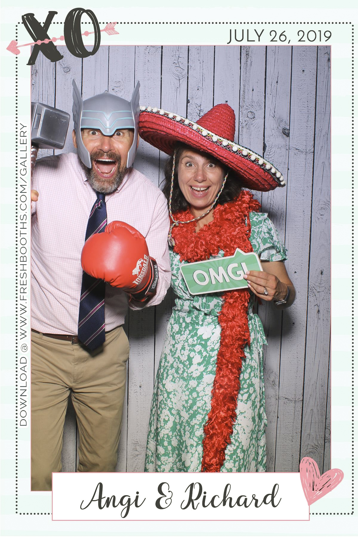 Richard & Angi’s Wedding - Selfie Mirror | View more photos from the event at gallery.freshbooths.com/u/FreshBooths/Richard-Angi’s-Wedding-Selfie-Mirror