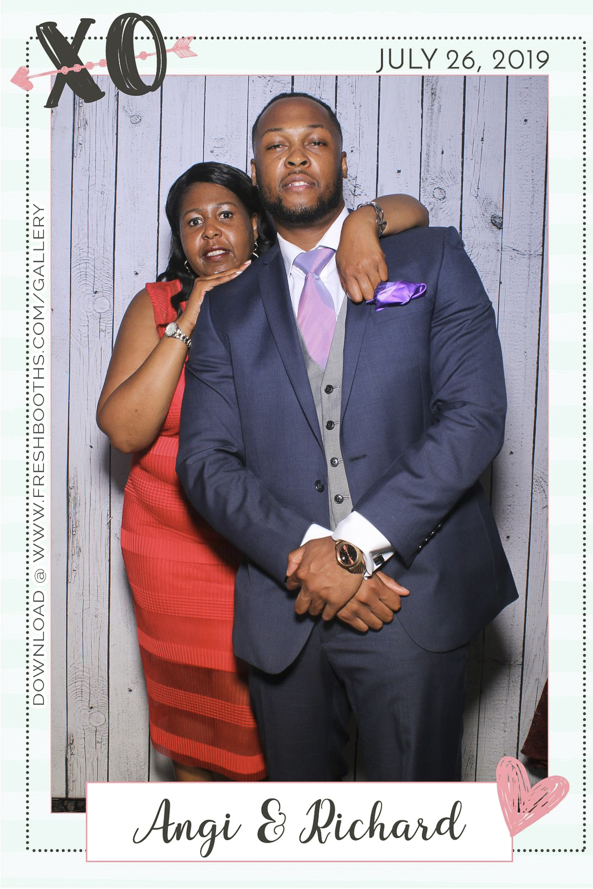 Richard & Angi’s Wedding - Selfie Mirror | View more photos from the event at gallery.freshbooths.com/u/FreshBooths/Richard-Angi’s-Wedding-Selfie-Mirror
