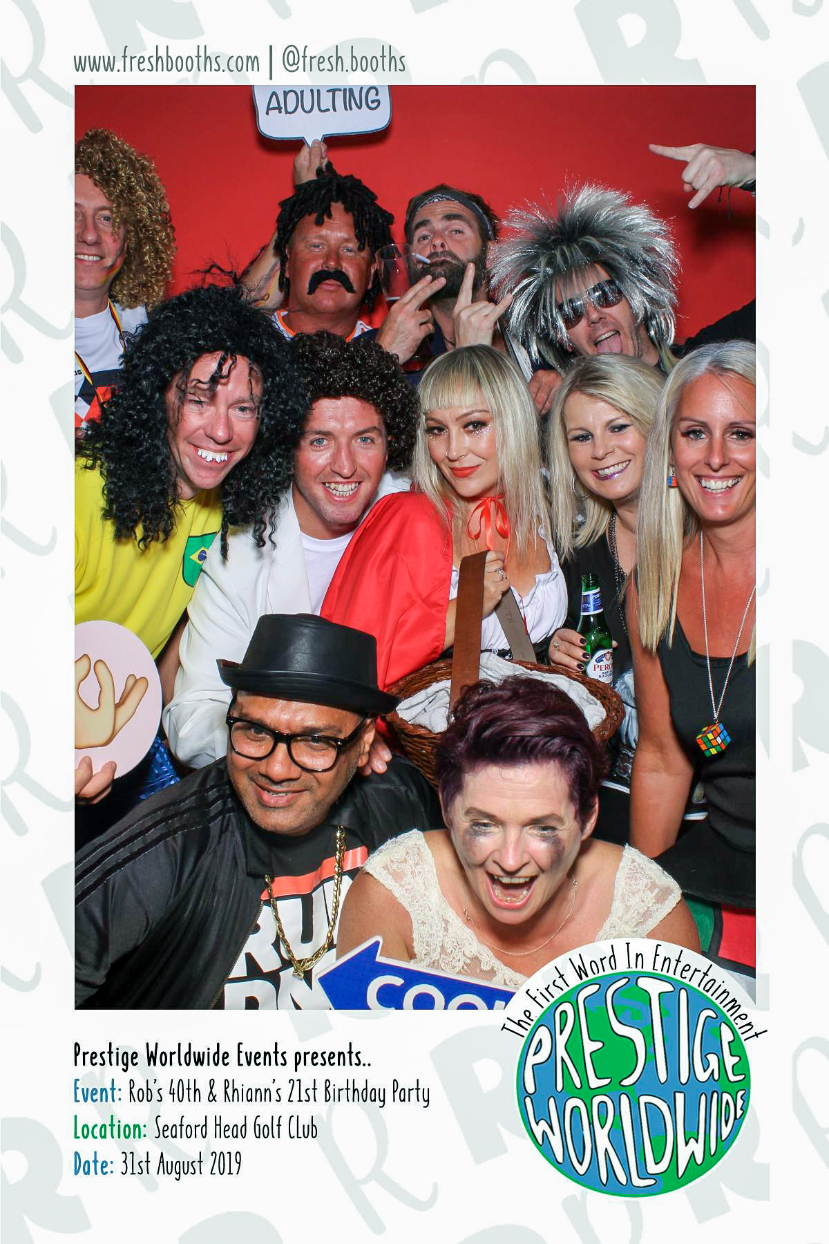Rob & Rhiann's Joint Birthday Party - Selfie Mirror | View more photos from the event at gallery.freshbooths.com/u/FreshBooths/Rob-Rhianns-Joint-Birthday-Party-Selfie-Mirror
