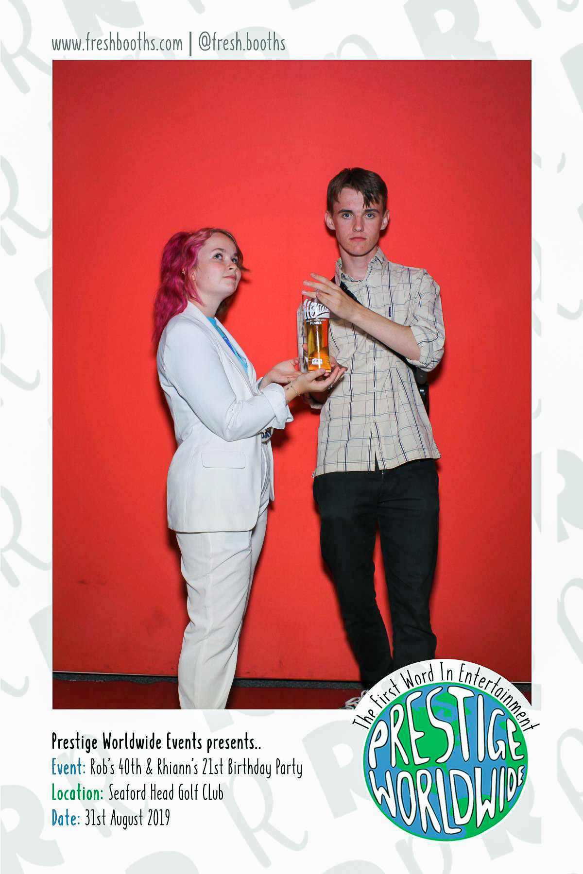 Rob & Rhiann's Joint Birthday Party - Selfie Mirror | View more photos from the event at gallery.freshbooths.com/u/FreshBooths/Rob-Rhianns-Joint-Birthday-Party-Selfie-Mirror
