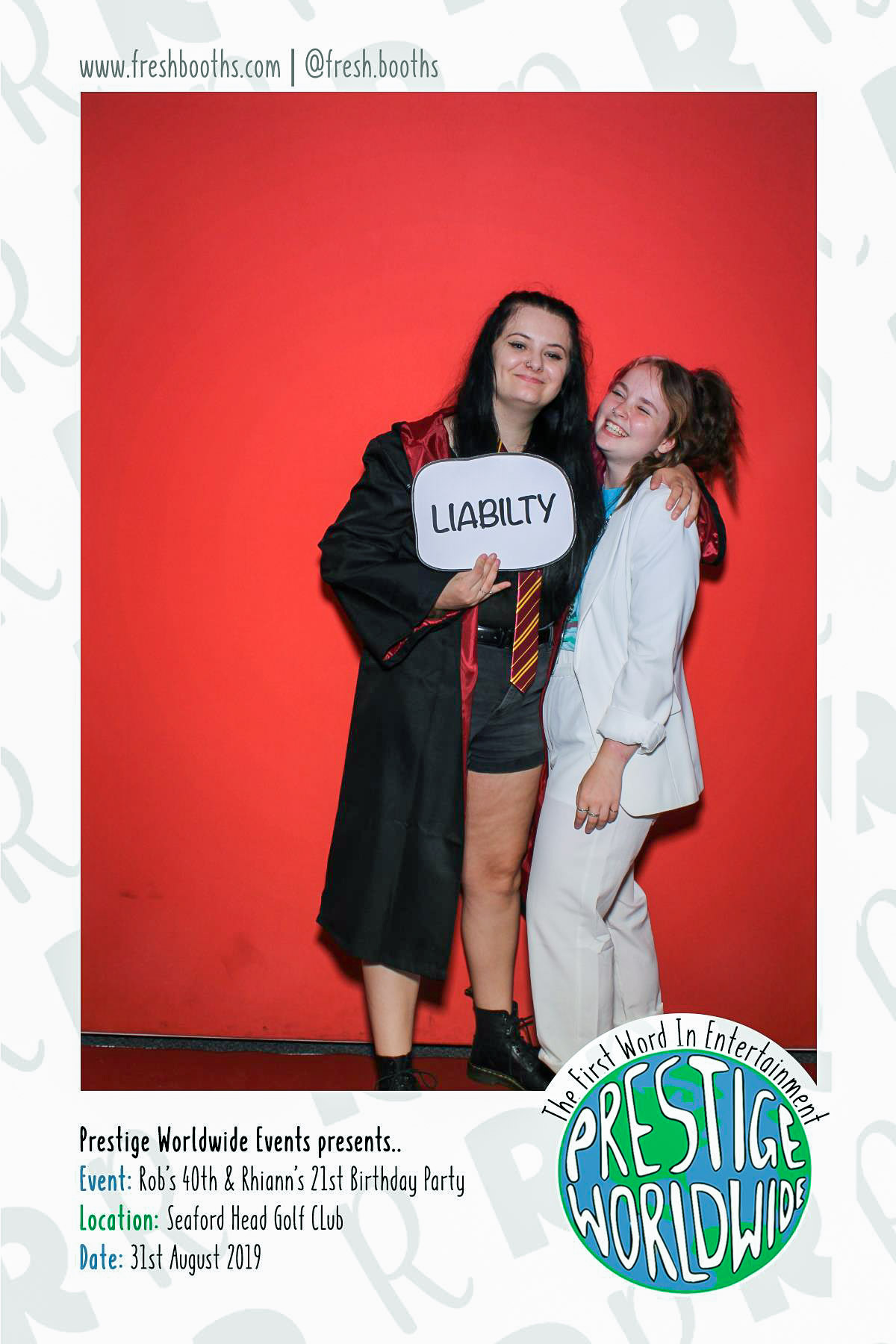 Rob & Rhiann's Joint Birthday Party - Selfie Mirror | View more photos from the event at gallery.freshbooths.com/u/FreshBooths/Rob-Rhianns-Joint-Birthday-Party-Selfie-Mirror