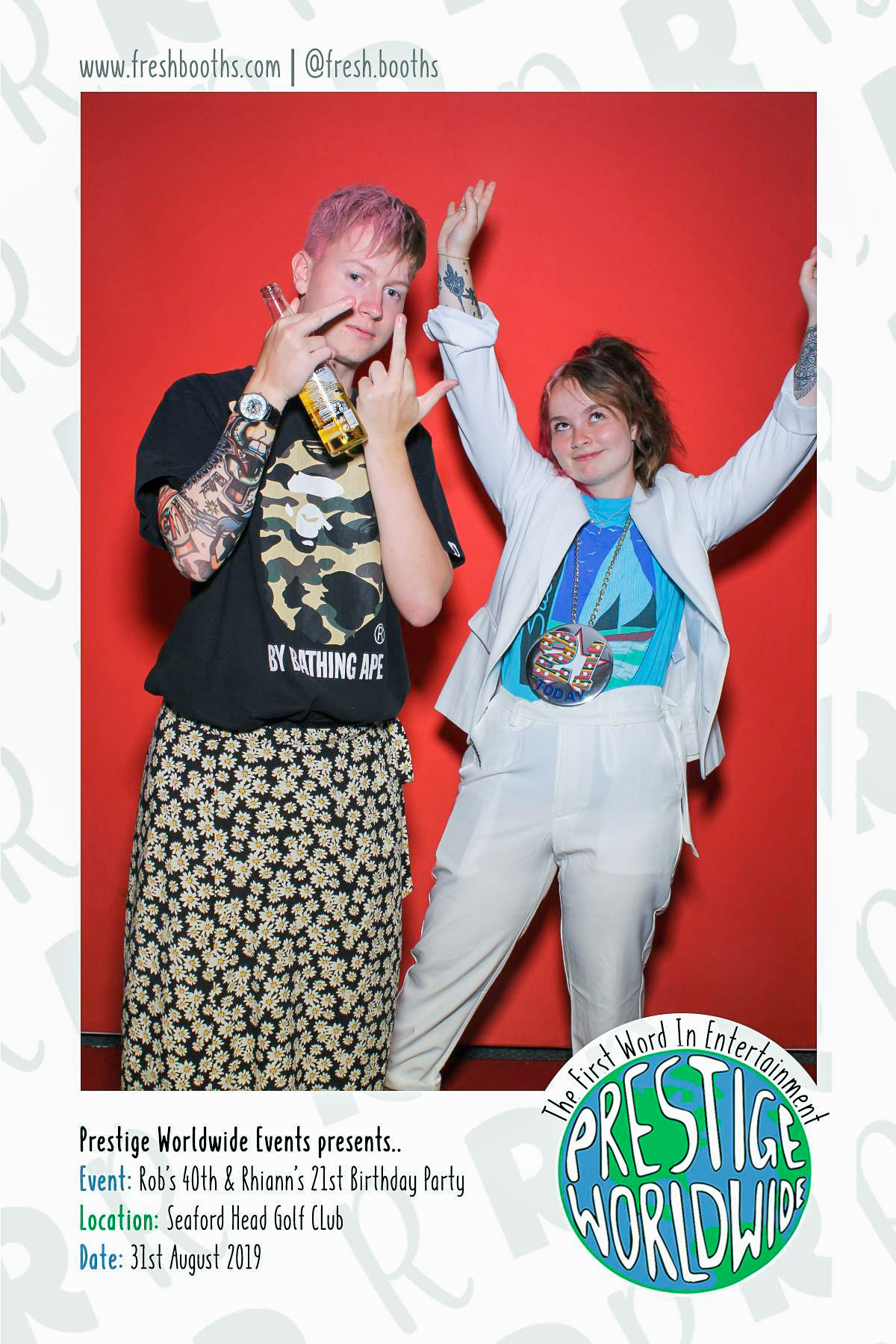 Rob & Rhiann's Joint Birthday Party - Selfie Mirror | View more photos from the event at gallery.freshbooths.com/u/FreshBooths/Rob-Rhianns-Joint-Birthday-Party-Selfie-Mirror