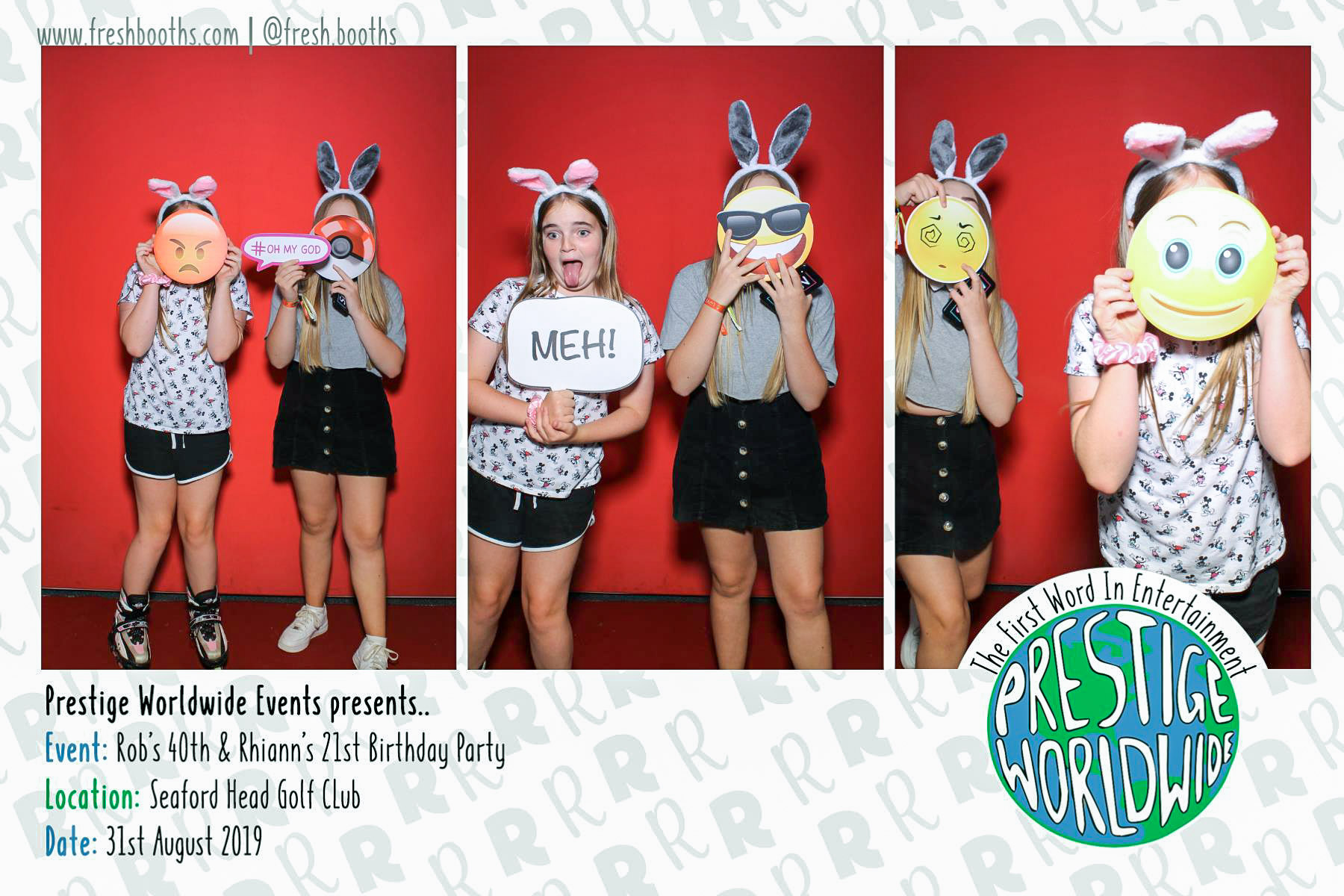 Rob & Rhiann's Joint Birthday Party - Selfie Mirror | View more photos from the event at gallery.freshbooths.com/u/FreshBooths/Rob-Rhianns-Joint-Birthday-Party-Selfie-Mirror