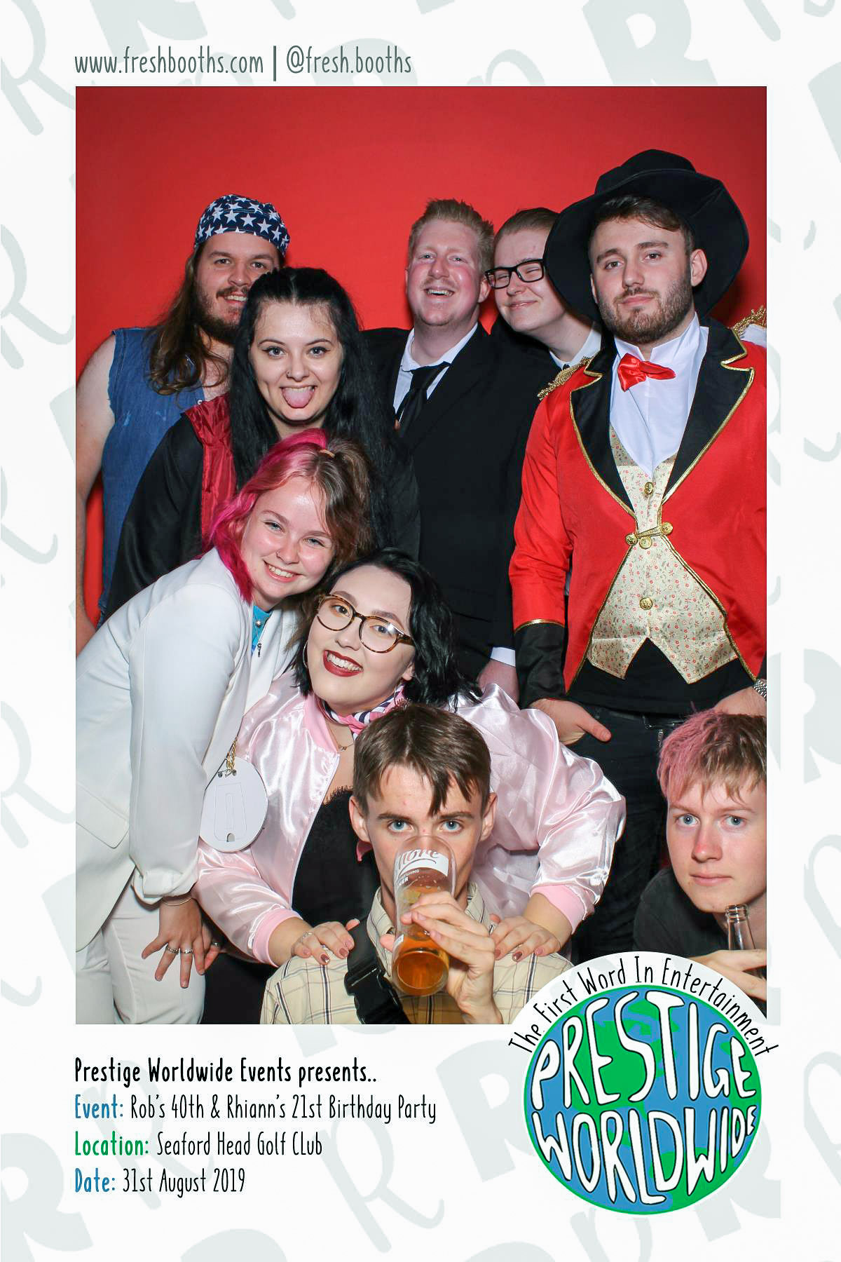 Rob & Rhiann's Joint Birthday Party - Selfie Mirror | View more photos from the event at gallery.freshbooths.com/u/FreshBooths/Rob-Rhianns-Joint-Birthday-Party-Selfie-Mirror