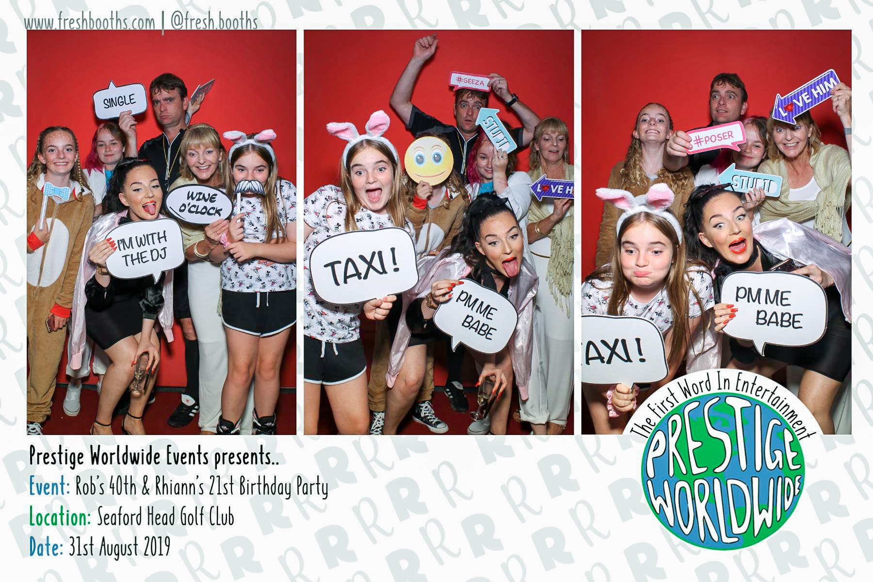 Rob & Rhiann's Joint Birthday Party - Selfie Mirror | View more photos from the event at gallery.freshbooths.com/u/FreshBooths/Rob-Rhianns-Joint-Birthday-Party-Selfie-Mirror