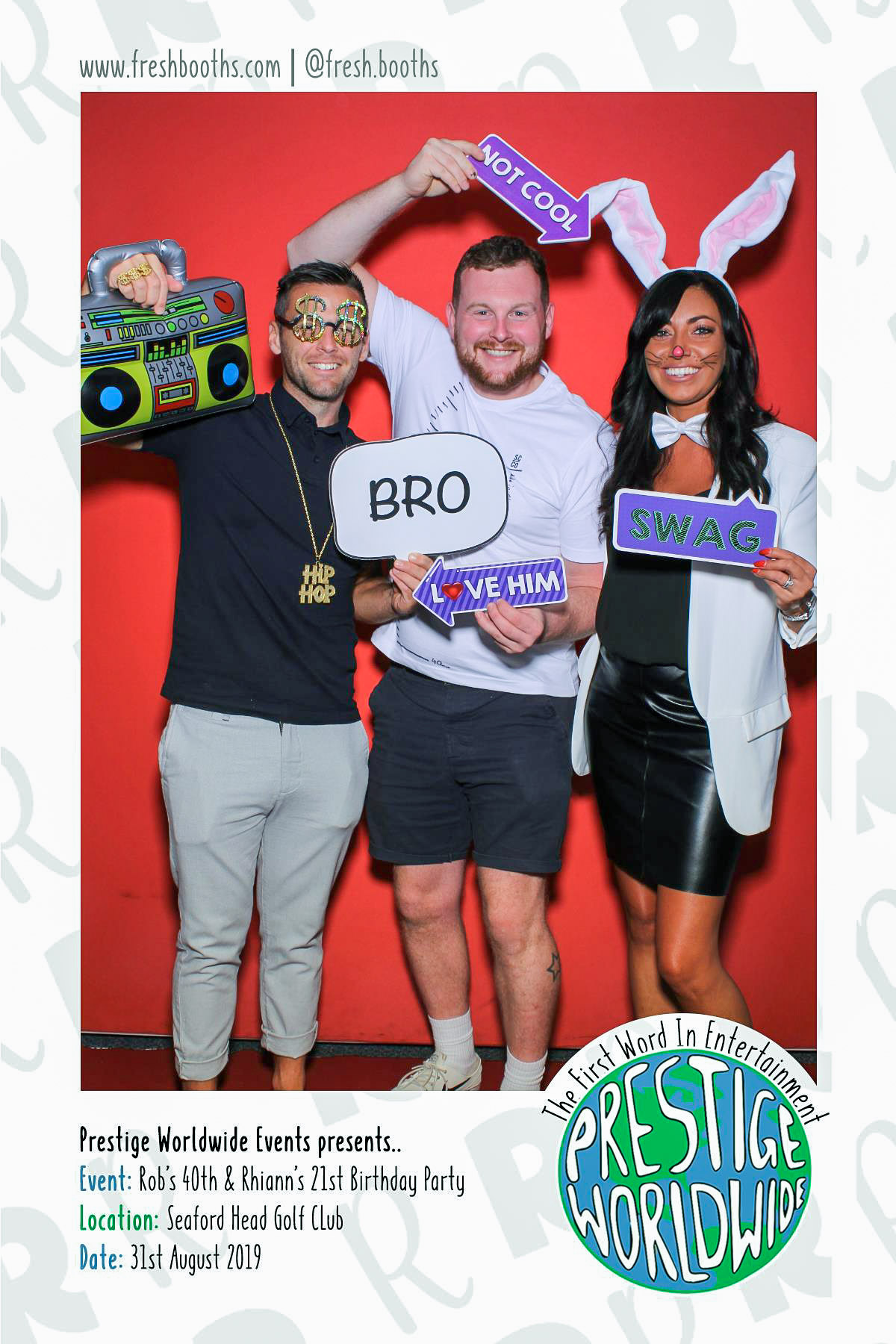 Rob & Rhiann's Joint Birthday Party - Selfie Mirror | View more photos from the event at gallery.freshbooths.com/u/FreshBooths/Rob-Rhianns-Joint-Birthday-Party-Selfie-Mirror