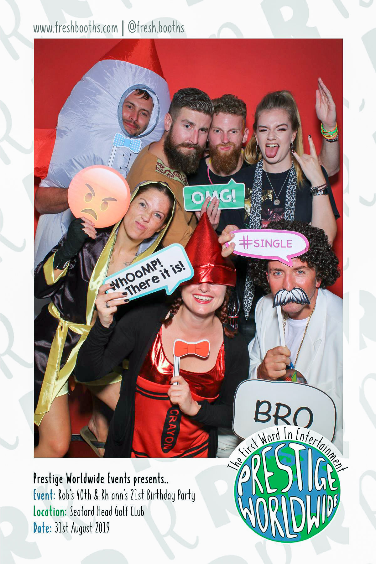 Rob & Rhiann's Joint Birthday Party - Selfie Mirror | View more photos from the event at gallery.freshbooths.com/u/FreshBooths/Rob-Rhianns-Joint-Birthday-Party-Selfie-Mirror
