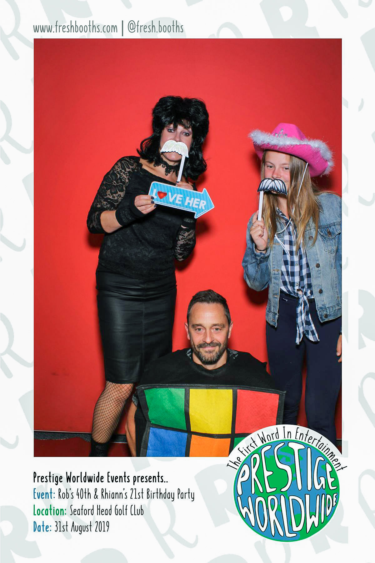 Rob & Rhiann's Joint Birthday Party - Selfie Mirror | View more photos from the event at gallery.freshbooths.com/u/FreshBooths/Rob-Rhianns-Joint-Birthday-Party-Selfie-Mirror