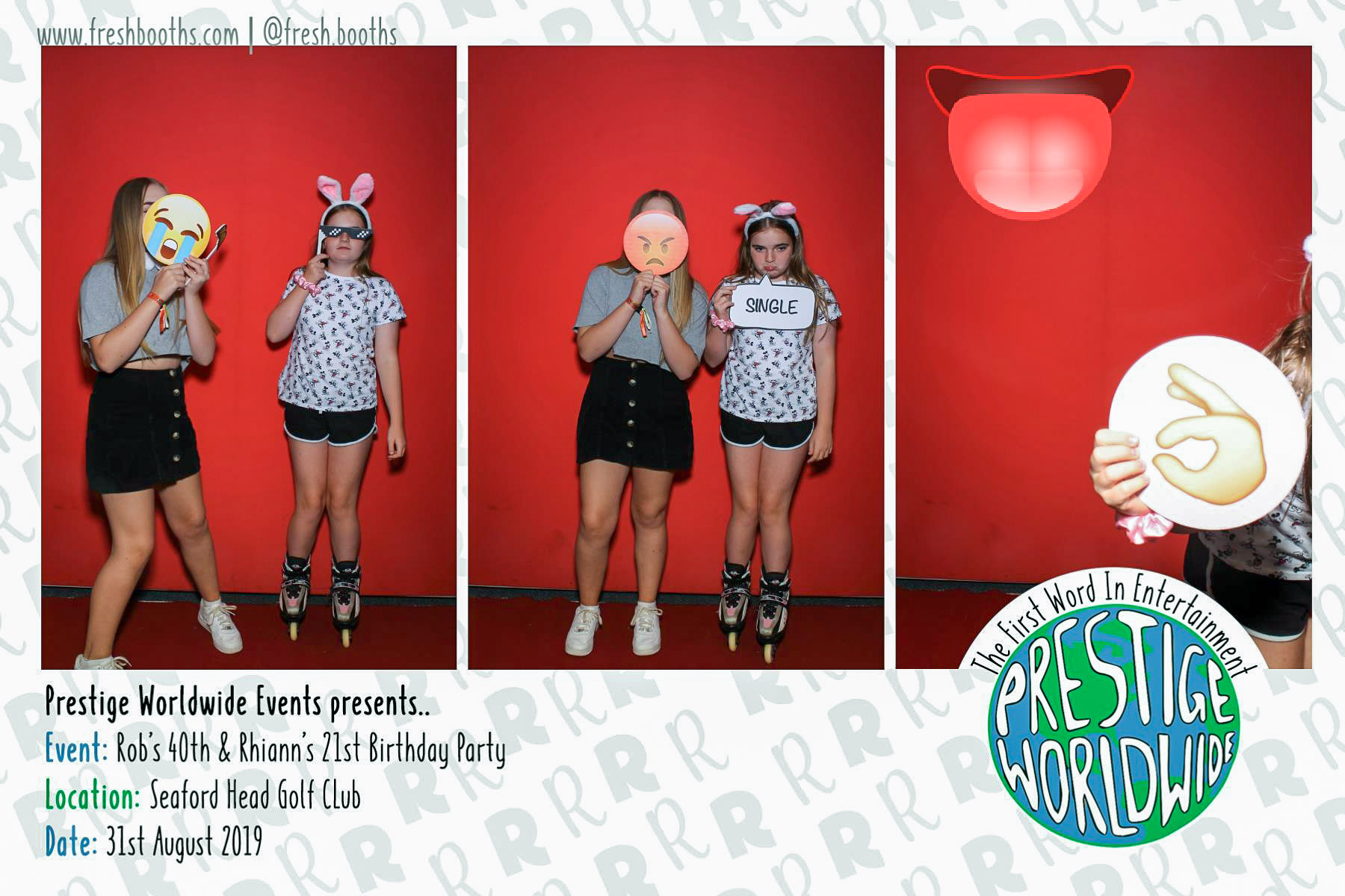 Rob & Rhiann's Joint Birthday Party - Selfie Mirror | View more photos from the event at gallery.freshbooths.com/u/FreshBooths/Rob-Rhianns-Joint-Birthday-Party-Selfie-Mirror