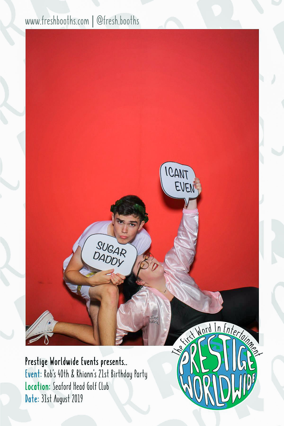 Rob & Rhiann's Joint Birthday Party - Selfie Mirror | View more photos from the event at gallery.freshbooths.com/u/FreshBooths/Rob-Rhianns-Joint-Birthday-Party-Selfie-Mirror