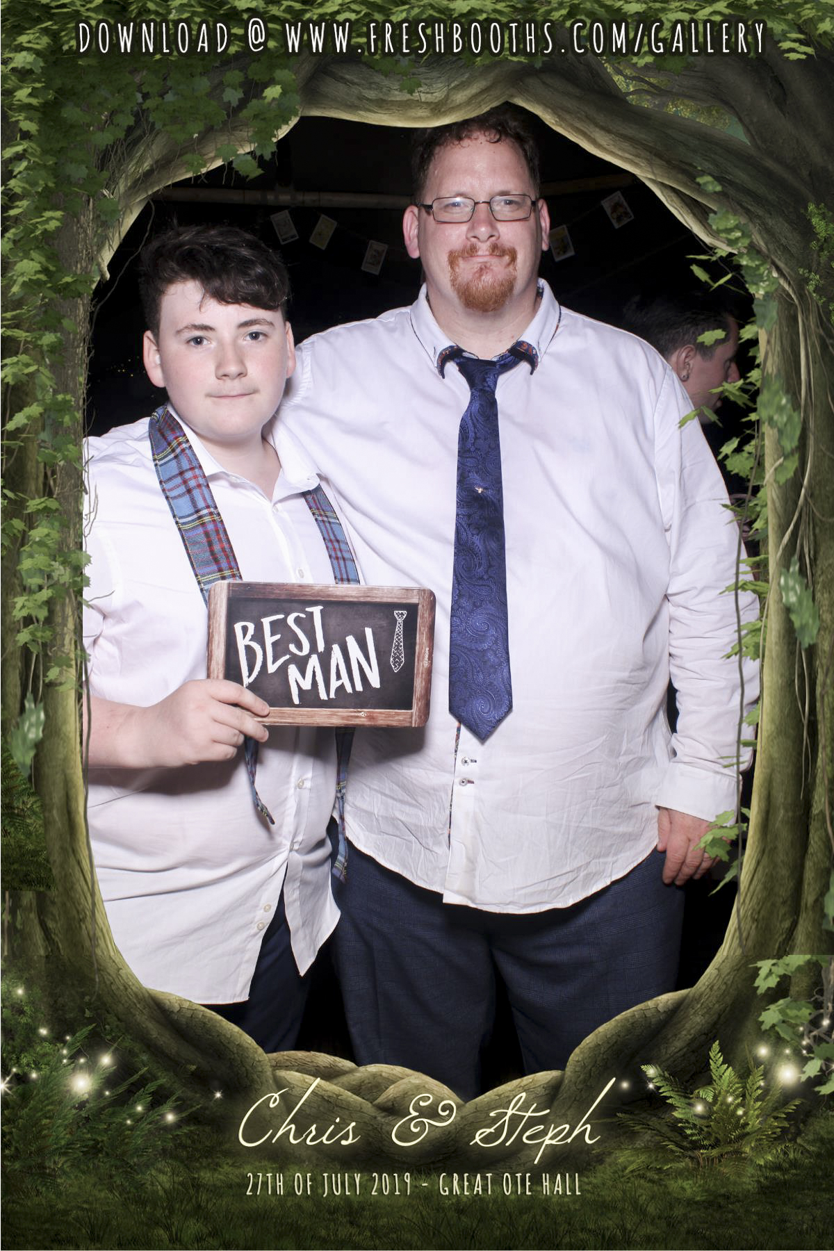 Steph & Chris’s Wedding - Selfie Mirror | View more photos from the event at gallery.freshbooths.com/u/FreshBooths/Steph-Chris’s-Wedding-Selfie-Mirror