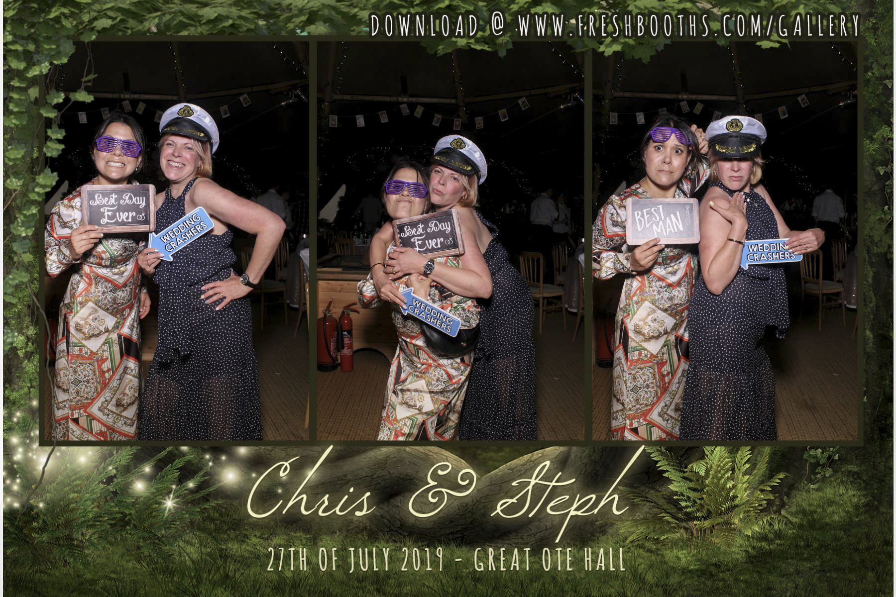 Steph & Chris’s Wedding - Selfie Mirror | View more photos from the event at gallery.freshbooths.com/u/FreshBooths/Steph-Chris’s-Wedding-Selfie-Mirror