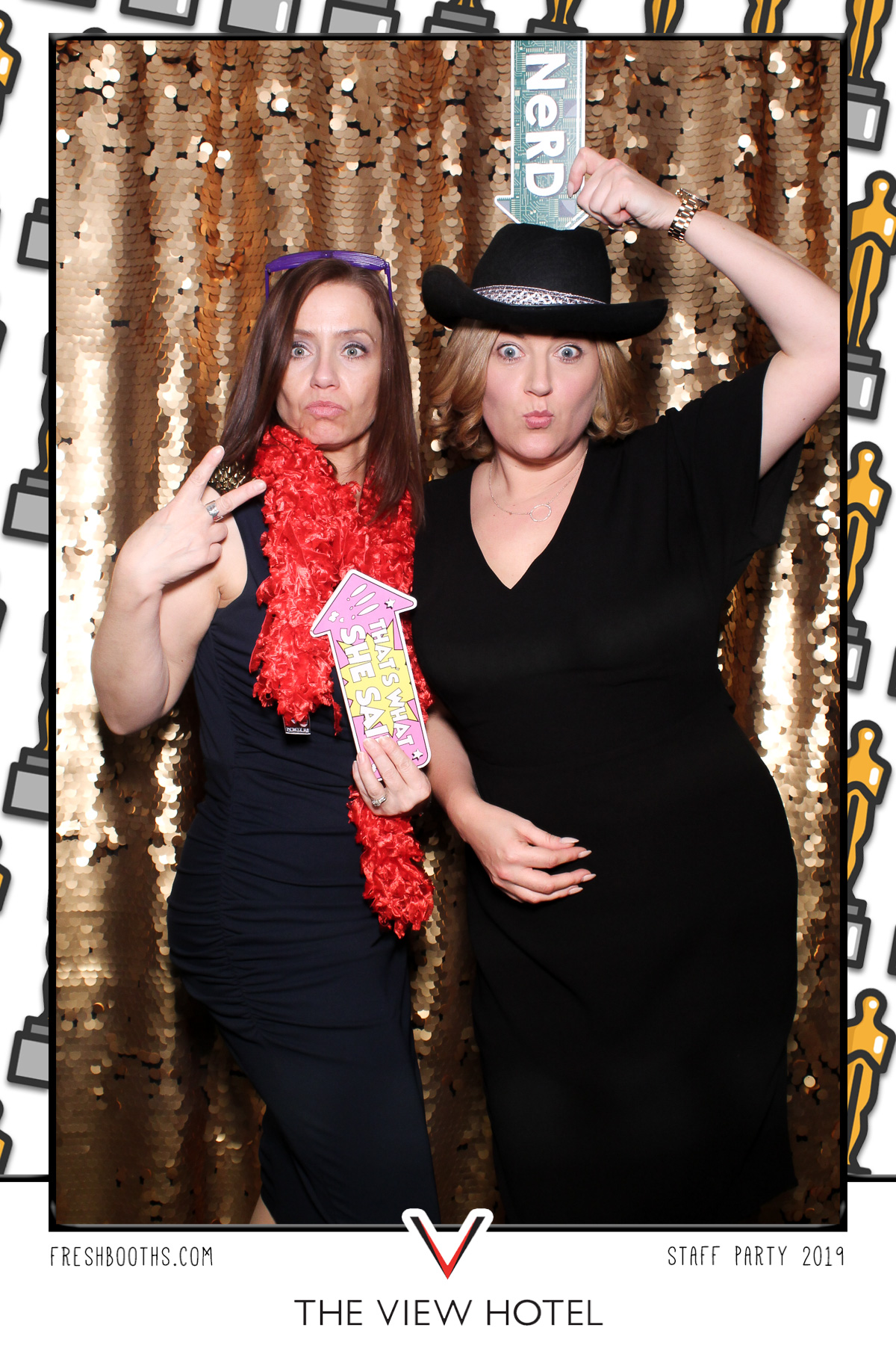 The View Hotel Staff Party 2019 - Selfie Mirror | View more photos from the event at gallery.freshbooths.com/u/FreshBooths/The-View-Hotel-Staff-Party-2019-Selfie-Mirror