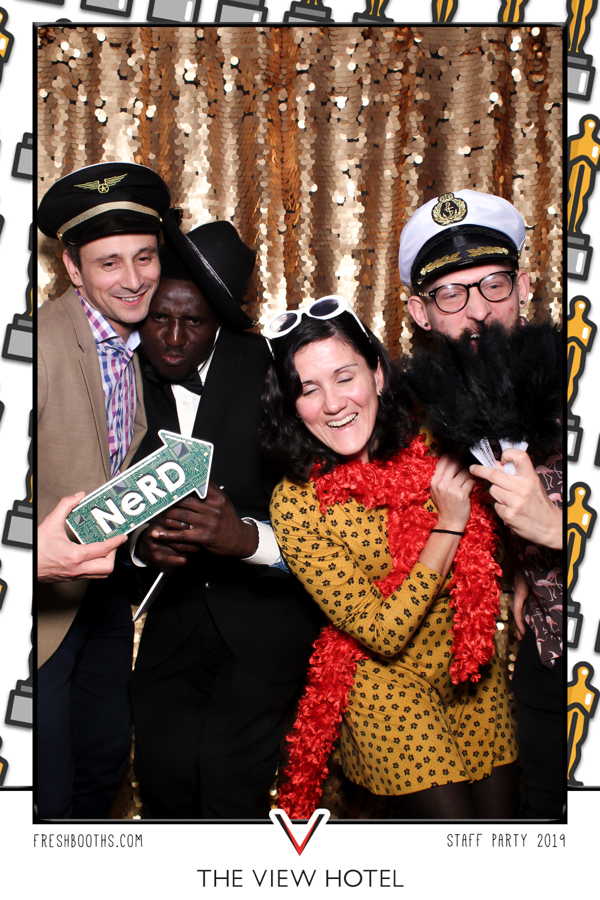 The View Hotel Staff Party 2019 - Selfie Mirror | View more photos from the event at gallery.freshbooths.com/u/FreshBooths/The-View-Hotel-Staff-Party-2019-Selfie-Mirror