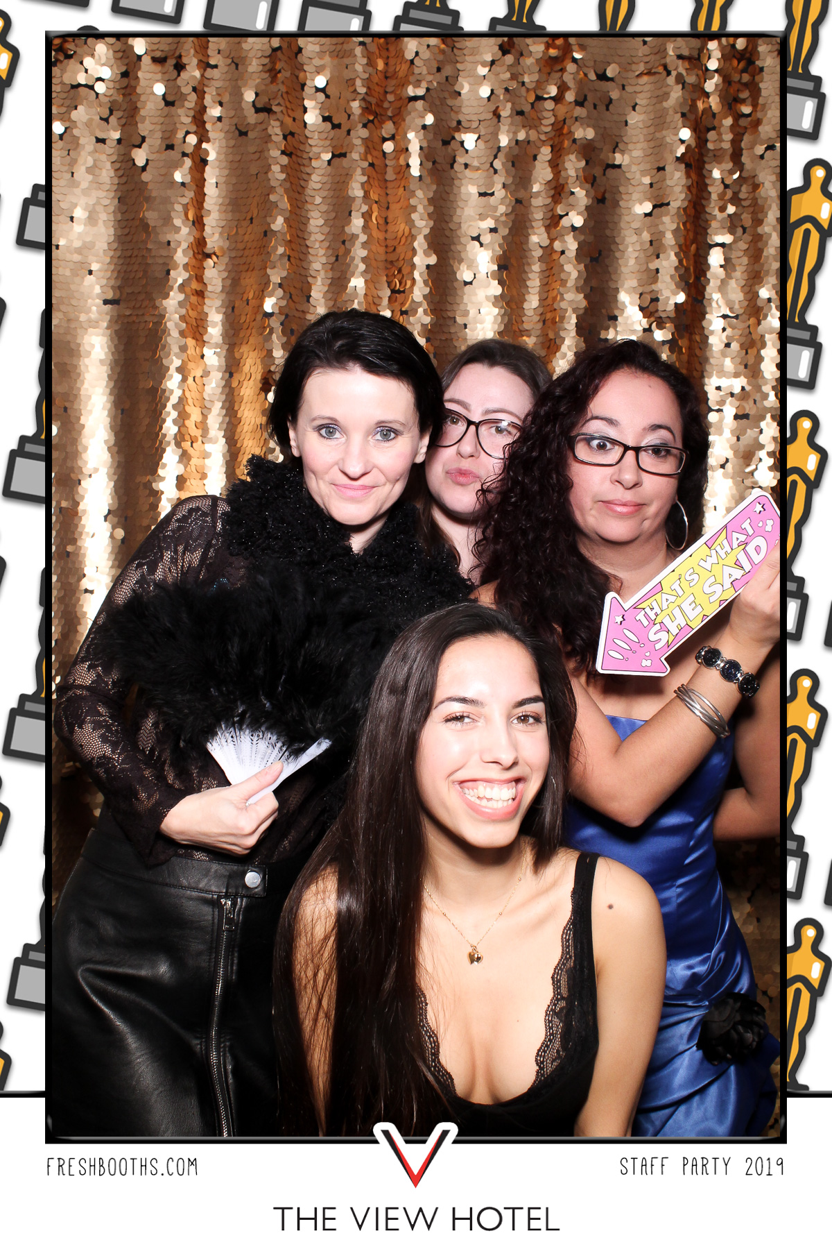 The View Hotel Staff Party 2019 - Selfie Mirror | View more photos from the event at gallery.freshbooths.com/u/FreshBooths/The-View-Hotel-Staff-Party-2019-Selfie-Mirror