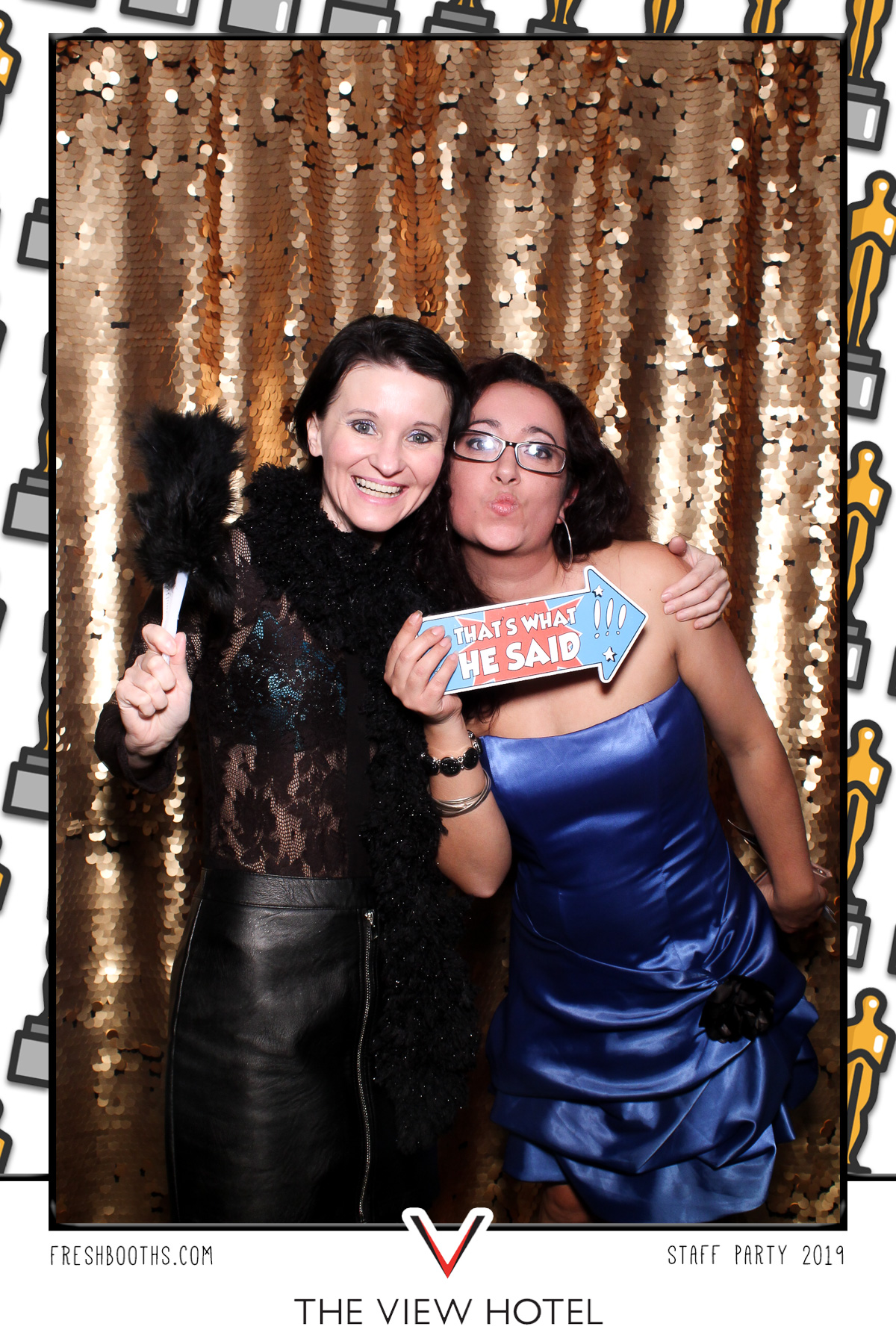 The View Hotel Staff Party 2019 - Selfie Mirror | View more photos from the event at gallery.freshbooths.com/u/FreshBooths/The-View-Hotel-Staff-Party-2019-Selfie-Mirror