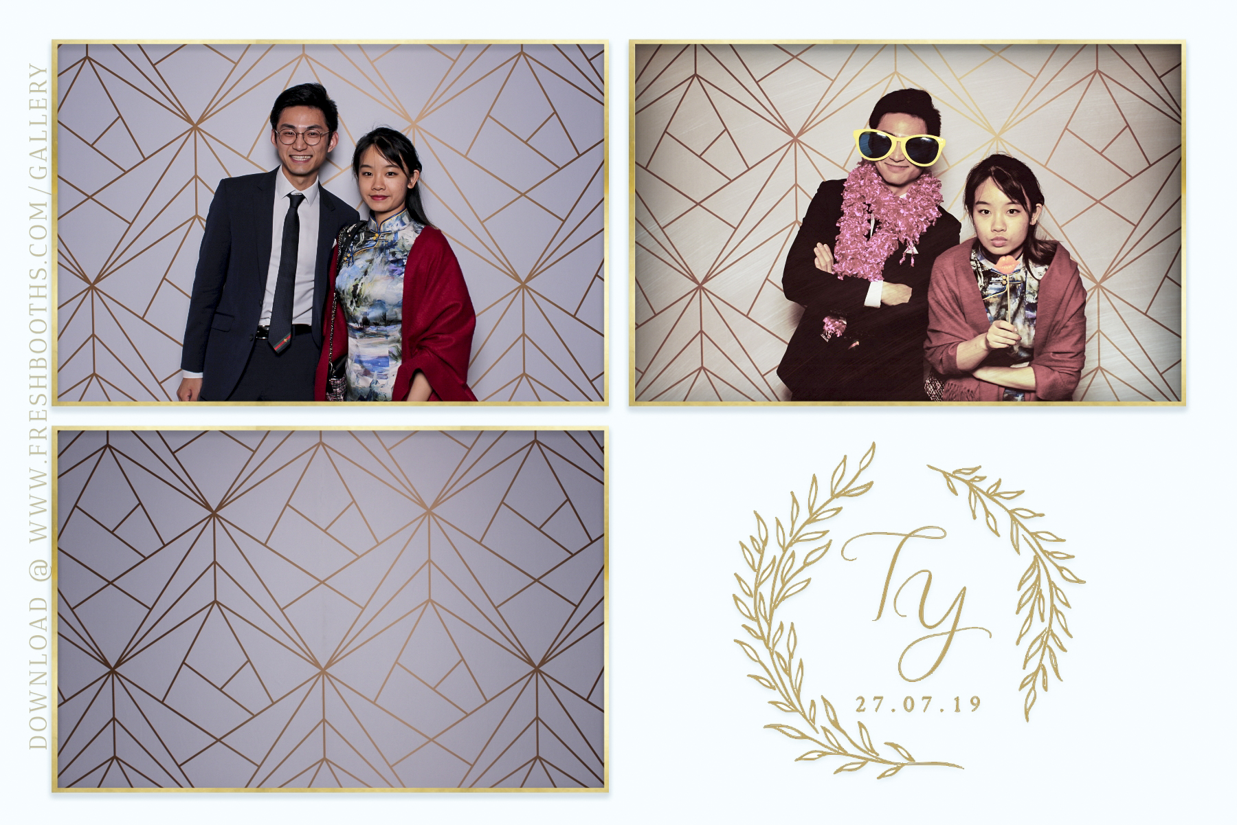 Tianqi and Yisheng's Wedding - Classic Open Booth | View more photos from the event at gallery.freshbooths.com/u/FreshBooths/Tianqi-and-Yishengs-Wedding-Classic-Open-Booth
