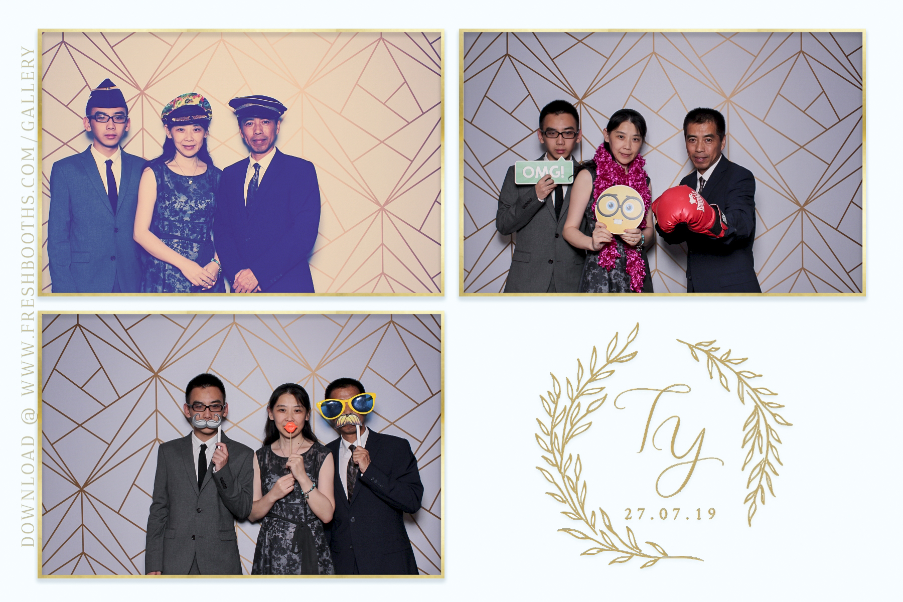 Tianqi and Yisheng's Wedding - Classic Open Booth | View more photos from the event at gallery.freshbooths.com/u/FreshBooths/Tianqi-and-Yishengs-Wedding-Classic-Open-Booth
