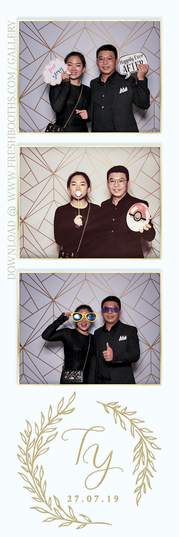 Tianqi and Yisheng's Wedding - Classic Open Booth | View more photos from the event at gallery.freshbooths.com/u/FreshBooths/Tianqi-and-Yishengs-Wedding-Classic-Open-Booth