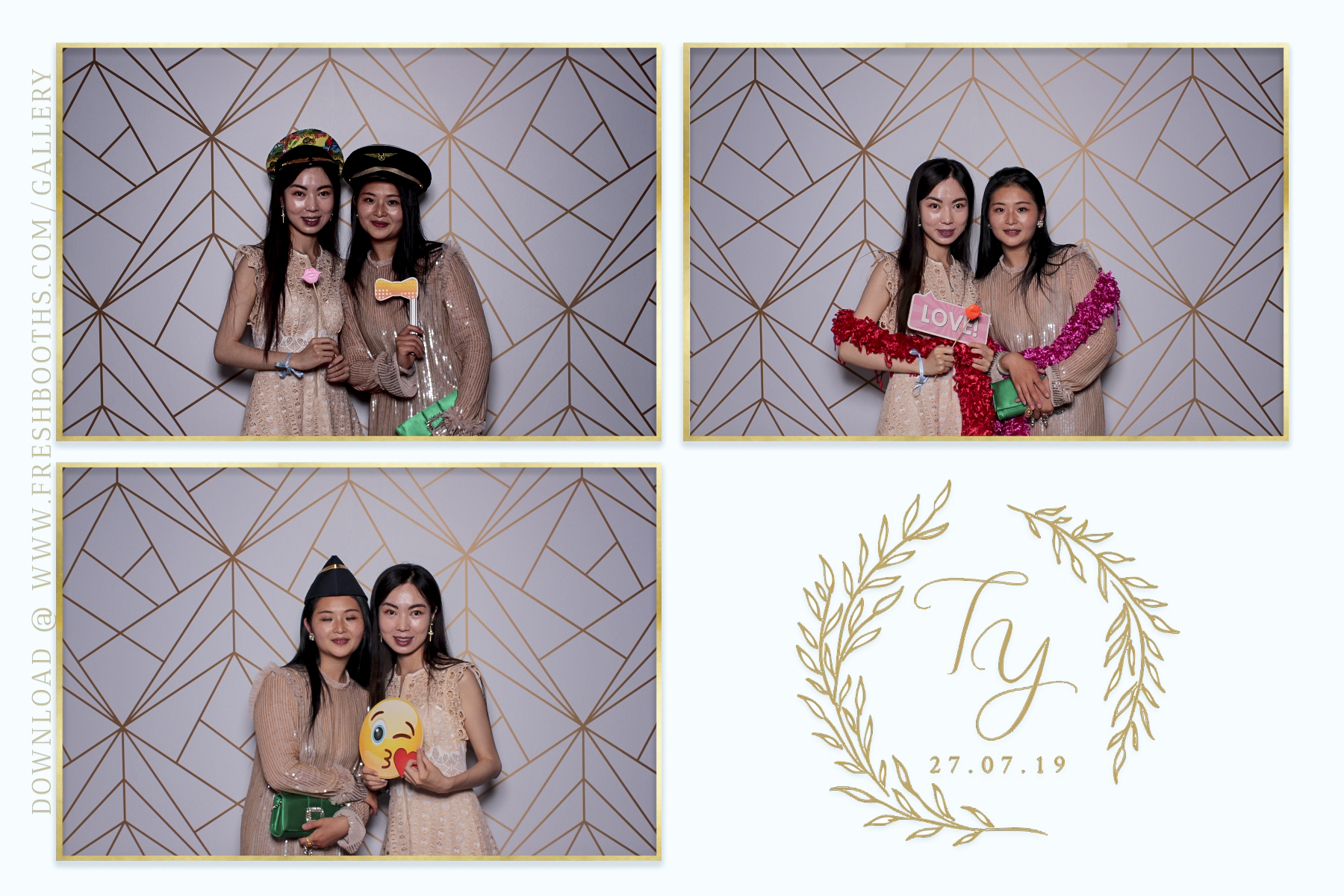 Tianqi and Yisheng's Wedding - Classic Open Booth | View more photos from the event at gallery.freshbooths.com/u/FreshBooths/Tianqi-and-Yishengs-Wedding-Classic-Open-Booth