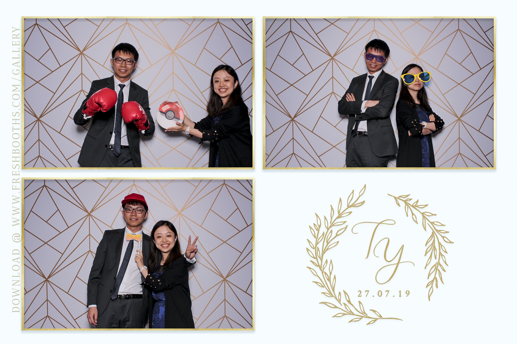 Tianqi and Yisheng's Wedding - Classic Open Booth | View more photos from the event at gallery.freshbooths.com/u/FreshBooths/Tianqi-and-Yishengs-Wedding-Classic-Open-Booth