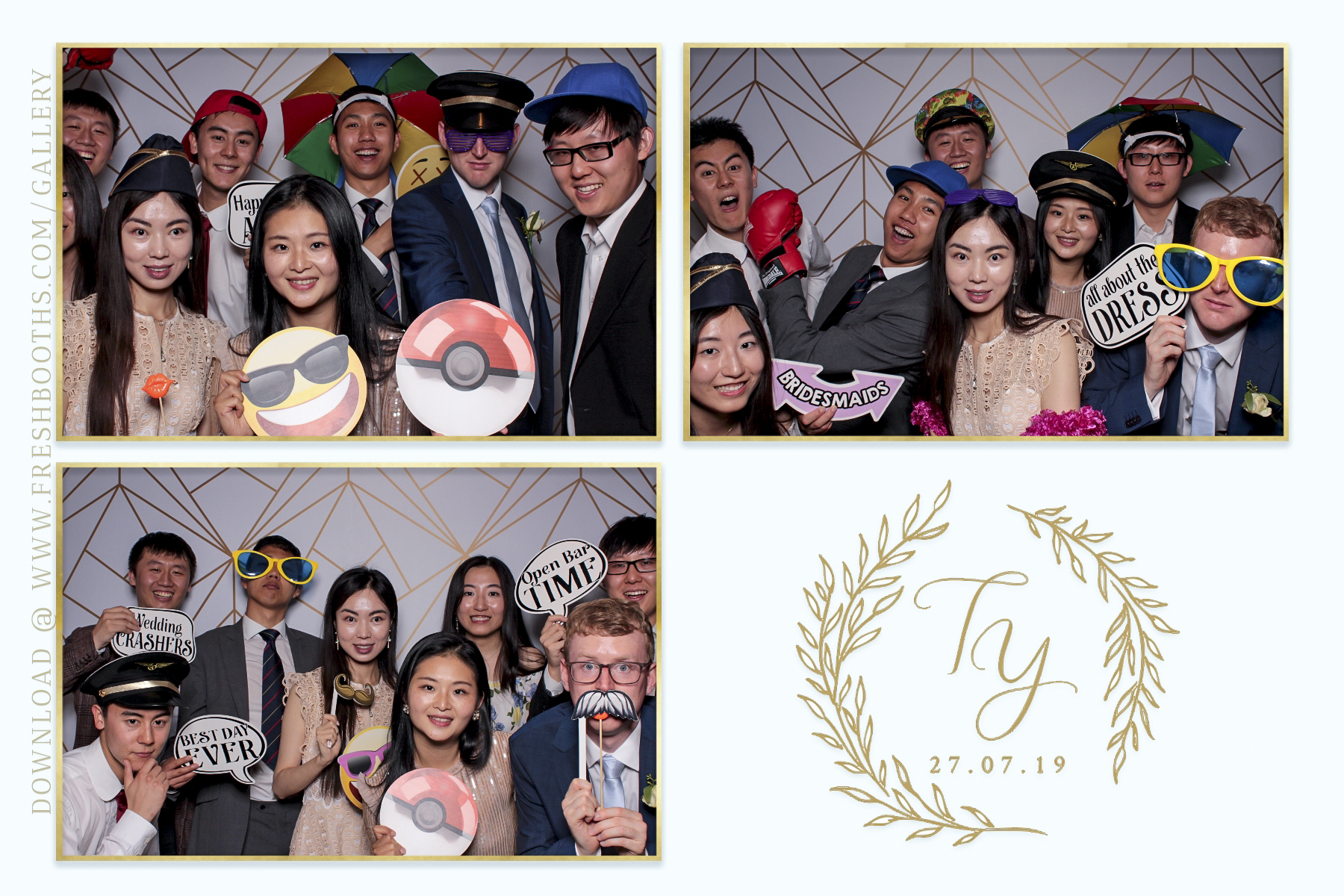 Tianqi and Yisheng's Wedding - Classic Open Booth | View more photos from the event at gallery.freshbooths.com/u/FreshBooths/Tianqi-and-Yishengs-Wedding-Classic-Open-Booth