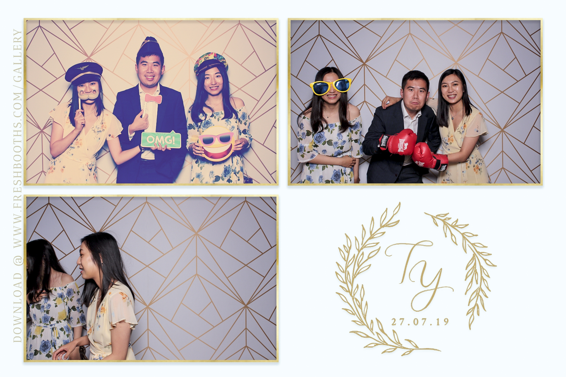 Tianqi and Yisheng's Wedding - Classic Open Booth | View more photos from the event at gallery.freshbooths.com/u/FreshBooths/Tianqi-and-Yishengs-Wedding-Classic-Open-Booth