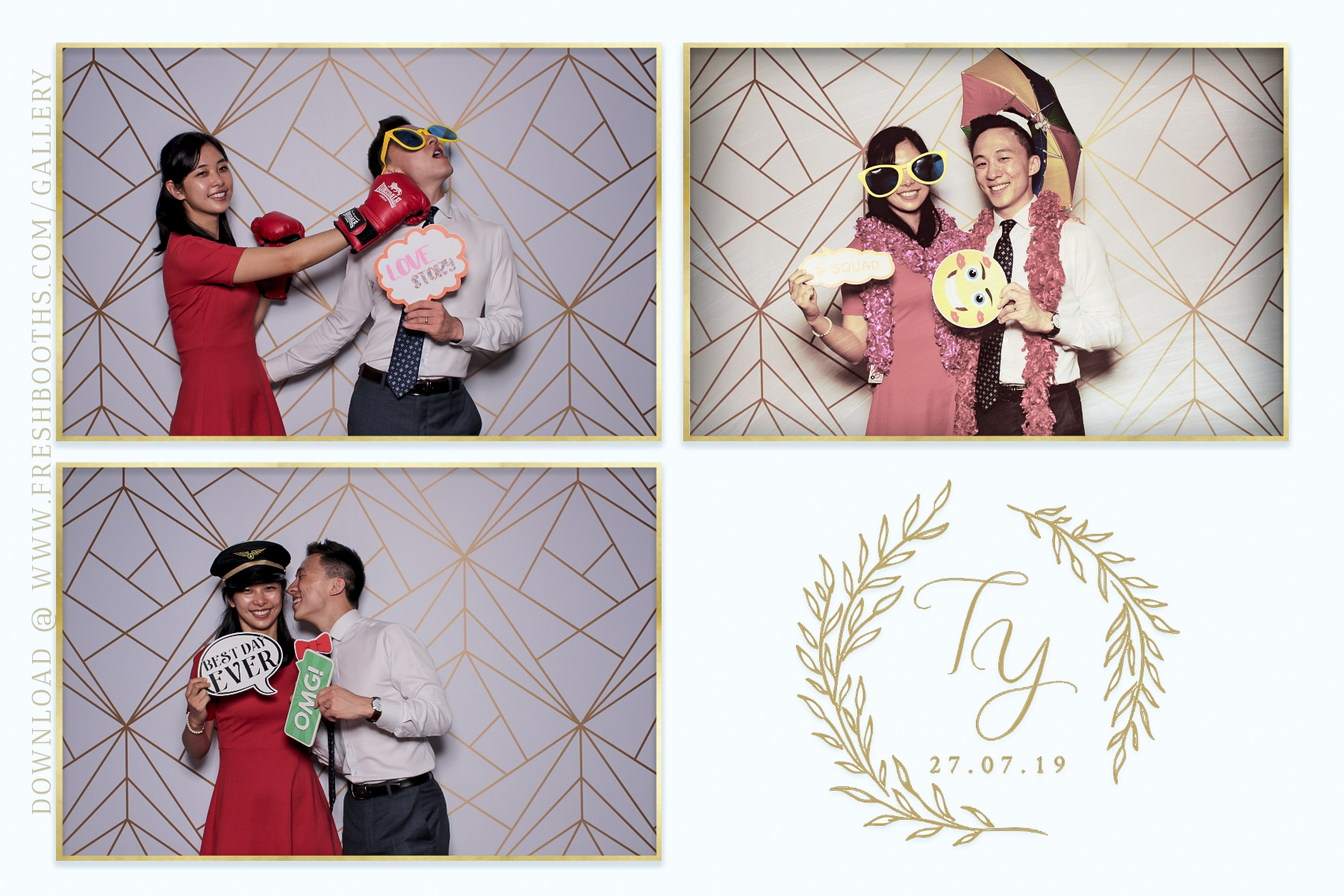 Tianqi and Yisheng's Wedding - Classic Open Booth | View more photos from the event at gallery.freshbooths.com/u/FreshBooths/Tianqi-and-Yishengs-Wedding-Classic-Open-Booth