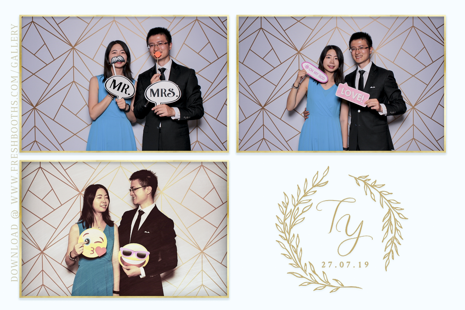 Tianqi and Yisheng's Wedding - Classic Open Booth | View more photos from the event at gallery.freshbooths.com/u/FreshBooths/Tianqi-and-Yishengs-Wedding-Classic-Open-Booth