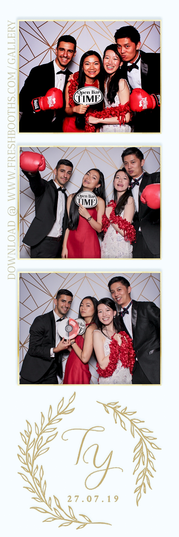Tianqi and Yisheng's Wedding - Classic Open Booth | View more photos from the event at gallery.freshbooths.com/u/FreshBooths/Tianqi-and-Yishengs-Wedding-Classic-Open-Booth