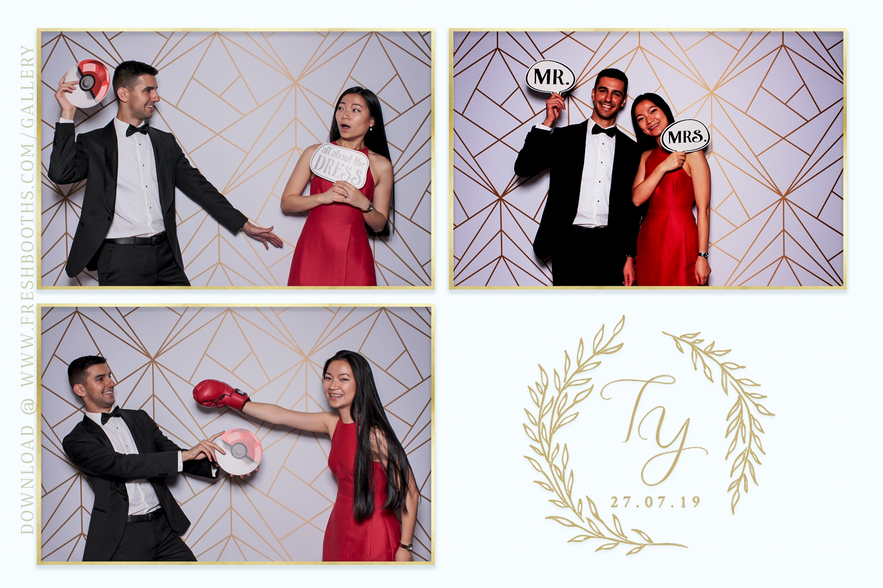 Tianqi and Yisheng's Wedding - Classic Open Booth | View more photos from the event at gallery.freshbooths.com/u/FreshBooths/Tianqi-and-Yishengs-Wedding-Classic-Open-Booth