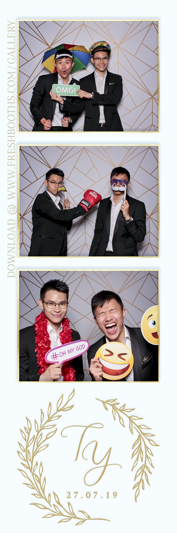Tianqi and Yisheng's Wedding - Classic Open Booth | View more photos from the event at gallery.freshbooths.com/u/FreshBooths/Tianqi-and-Yishengs-Wedding-Classic-Open-Booth