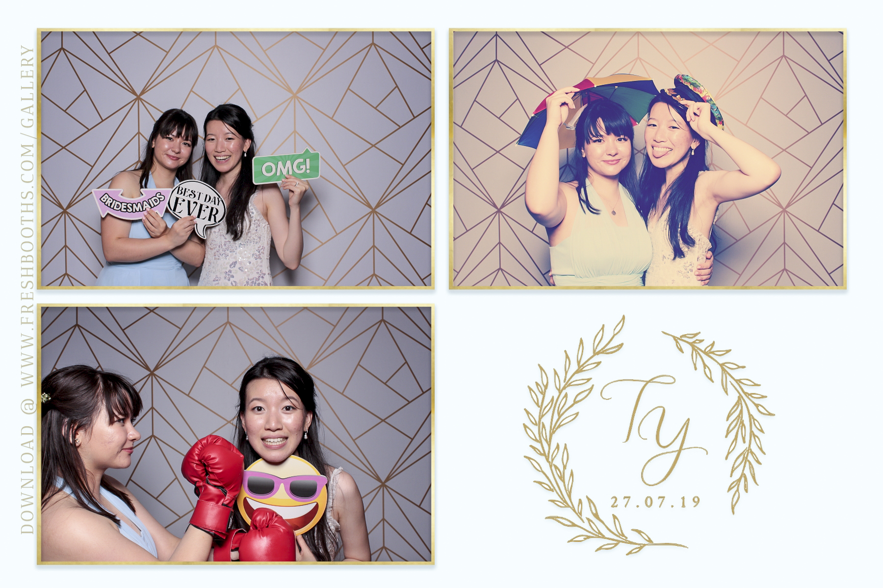 Tianqi and Yisheng's Wedding - Classic Open Booth | View more photos from the event at gallery.freshbooths.com/u/FreshBooths/Tianqi-and-Yishengs-Wedding-Classic-Open-Booth
