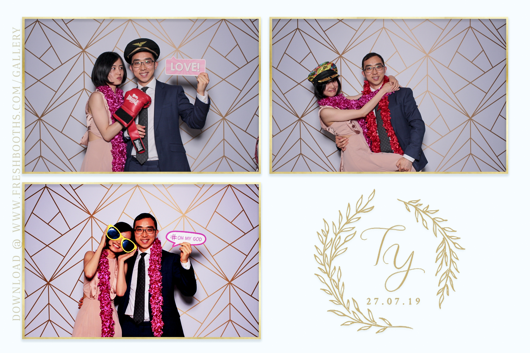 Tianqi and Yisheng's Wedding - Classic Open Booth | View more photos from the event at gallery.freshbooths.com/u/FreshBooths/Tianqi-and-Yishengs-Wedding-Classic-Open-Booth