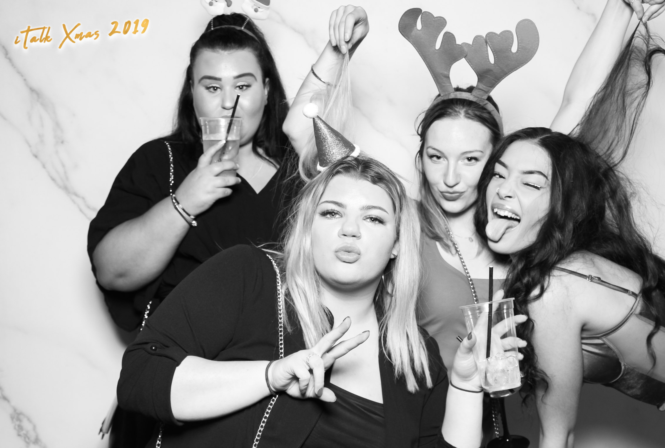 iTalk Christmas Party - Classic open booth (Beauty Booth) | View more photos from the event at gallery.freshbooths.com/u/FreshBooths/iTalk-Christmas-Party-Classic-open-booth-Beauty-Booth