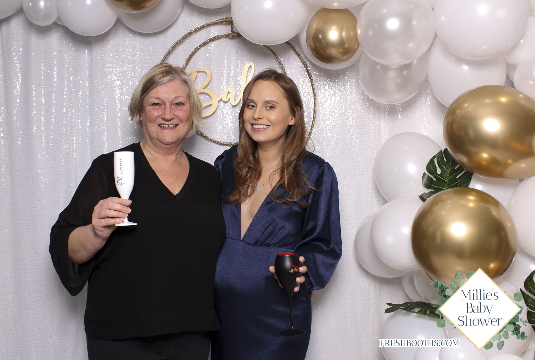 Millie's Baby Shower - Classic Open Booth | View more photos from the event at gallery.freshbooths.com/u/FreshBooths/Millies-Baby-Shower-Classic-Open-Booth
