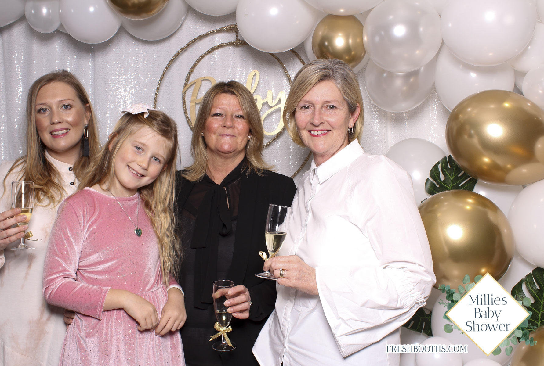 Millie's Baby Shower - Classic Open Booth | View more photos from the event at gallery.freshbooths.com/u/FreshBooths/Millies-Baby-Shower-Classic-Open-Booth