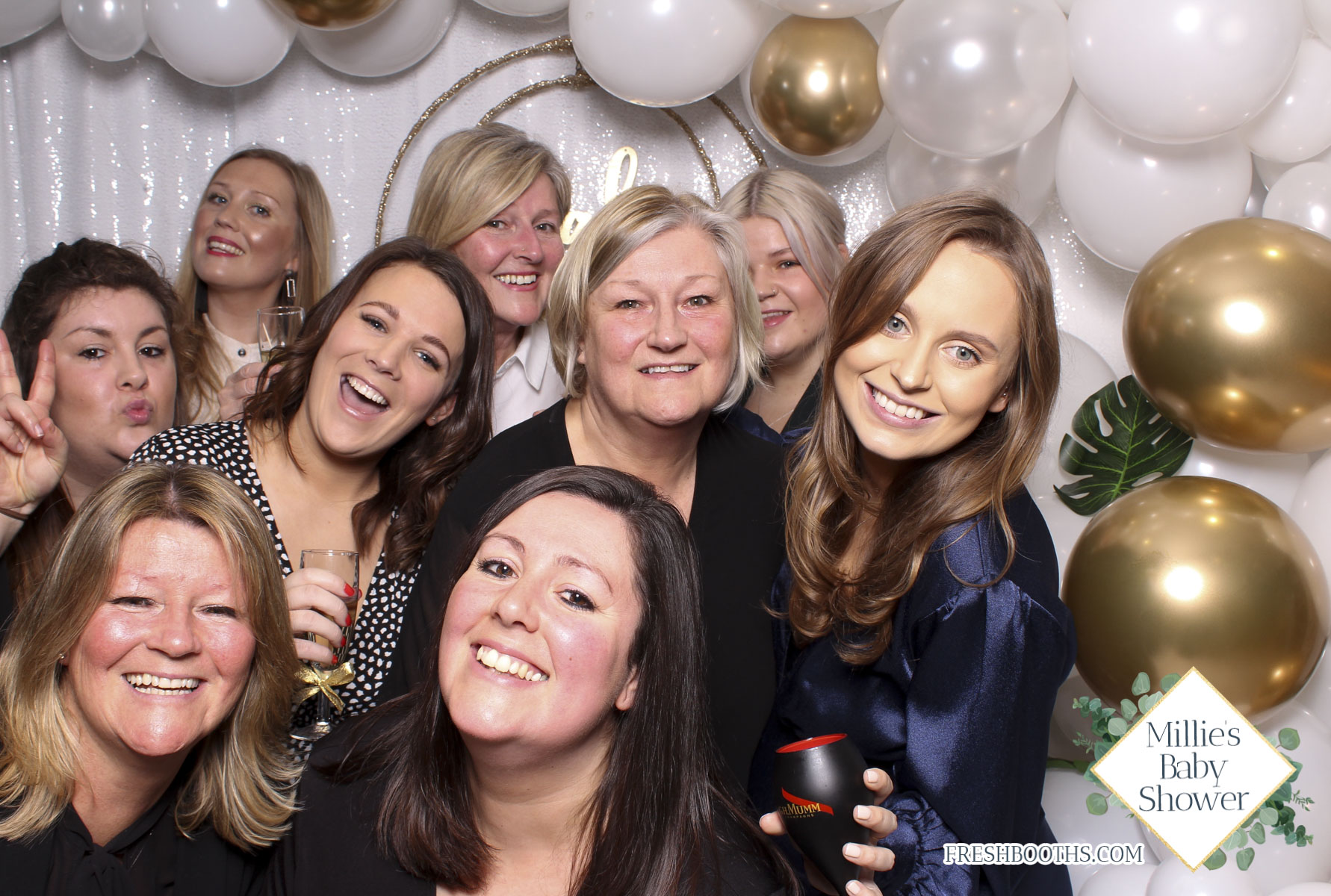 Millie's Baby Shower - Classic Open Booth | View more photos from the event at gallery.freshbooths.com/u/FreshBooths/Millies-Baby-Shower-Classic-Open-Booth