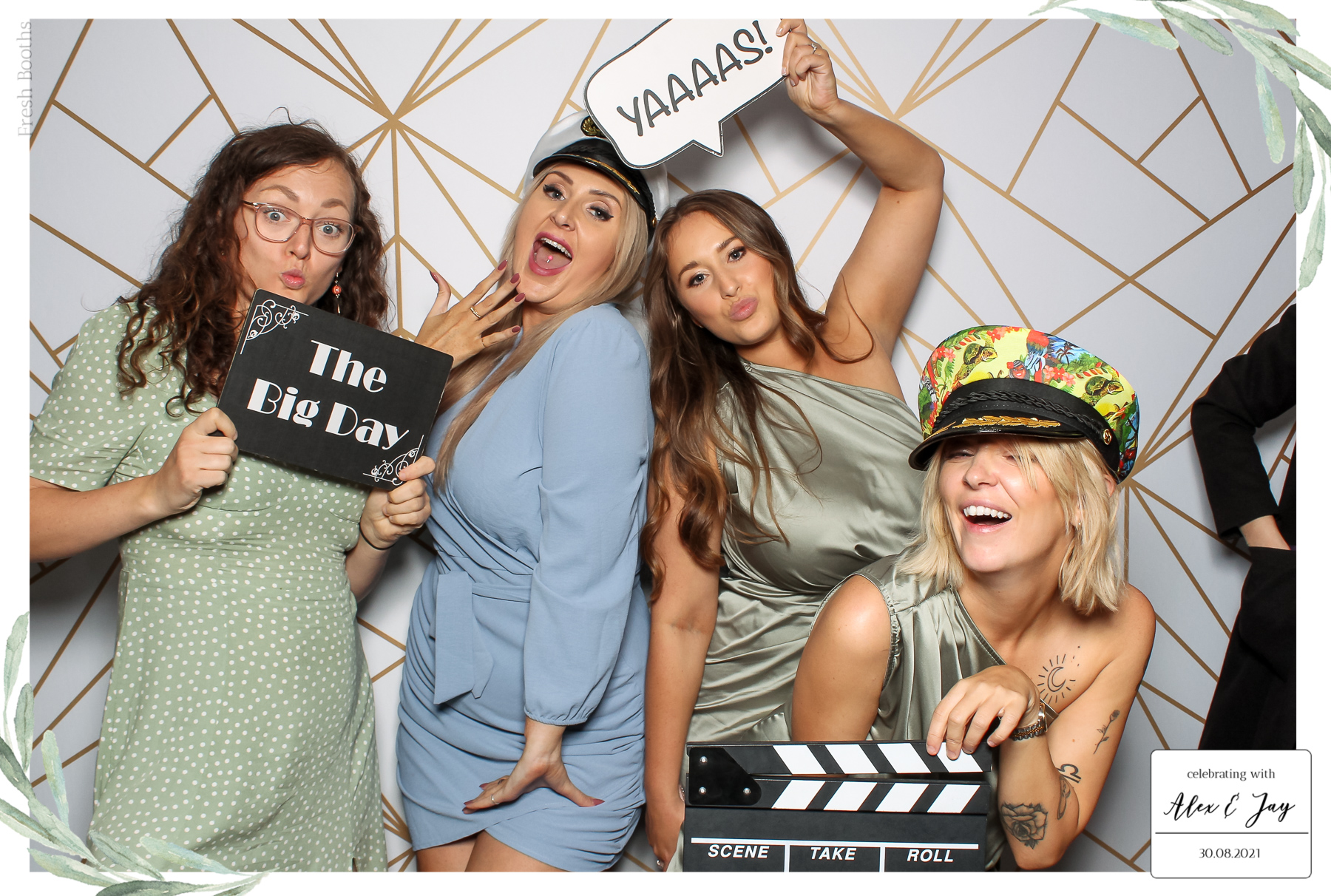Alex & Jay Wedding - Classic Open Booth | View more photos from the event at gallery.freshbooths.com/u/FreshBooths/Alex-Jay-Wedding-Classic-Open-Booth
