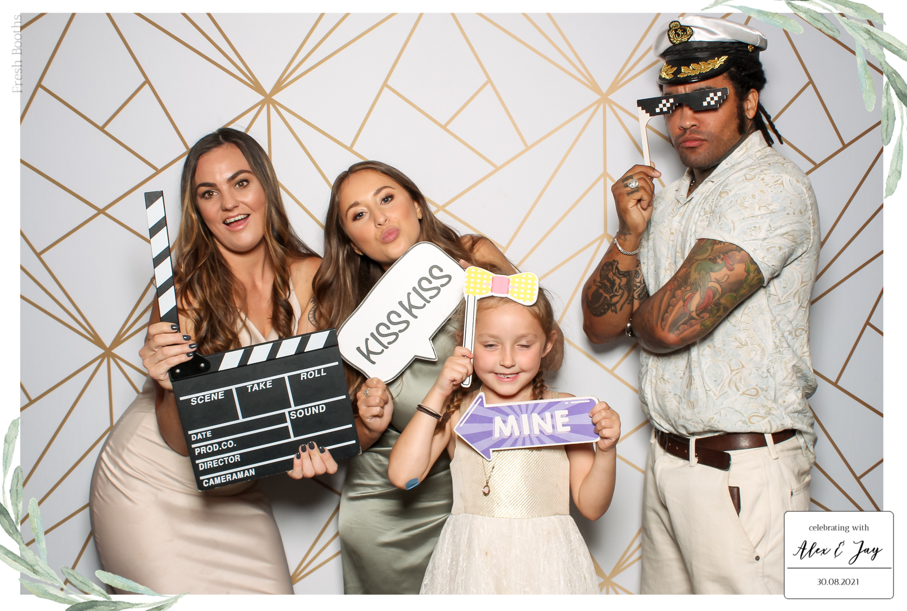 Alex & Jay Wedding - Classic Open Booth | View more photos from the event at gallery.freshbooths.com/u/FreshBooths/Alex-Jay-Wedding-Classic-Open-Booth