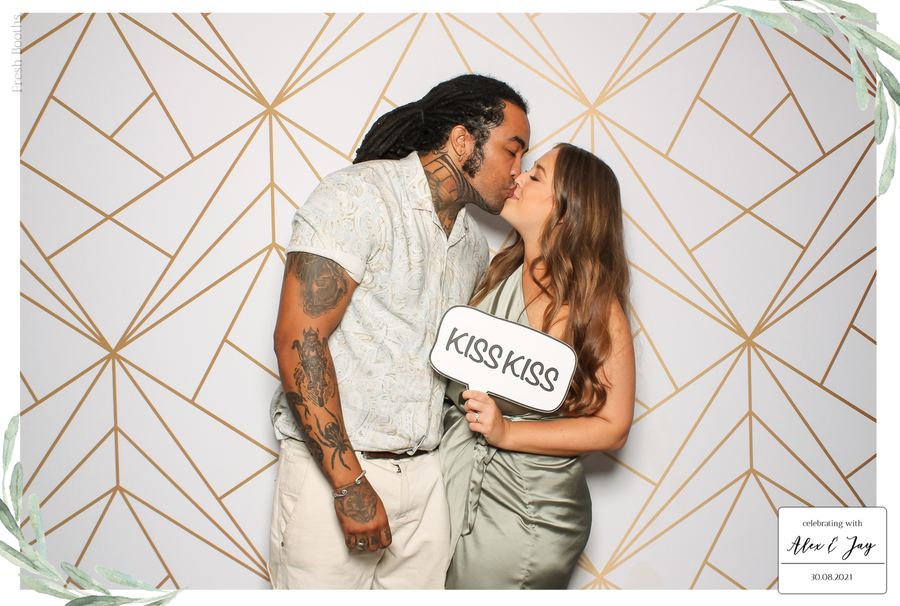 Alex & Jay Wedding - Classic Open Booth | View more photos from the event at gallery.freshbooths.com/u/FreshBooths/Alex-Jay-Wedding-Classic-Open-Booth