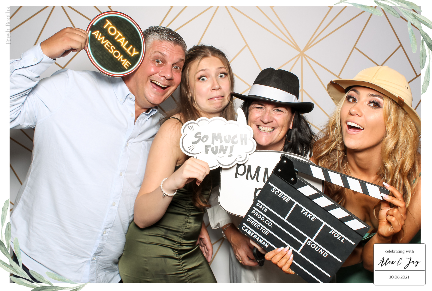 Alex & Jay Wedding - Classic Open Booth | View more photos from the event at gallery.freshbooths.com/u/FreshBooths/Alex-Jay-Wedding-Classic-Open-Booth