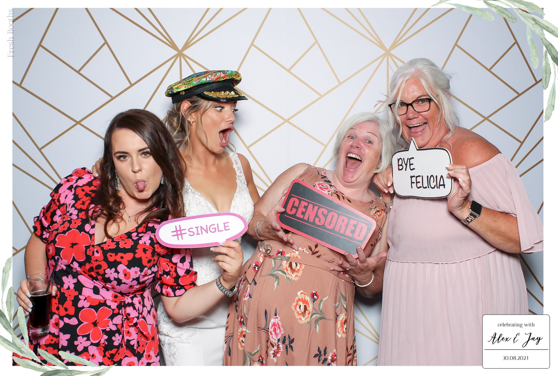 Alex & Jay Wedding - Classic Open Booth | View more photos from the event at gallery.freshbooths.com/u/FreshBooths/Alex-Jay-Wedding-Classic-Open-Booth