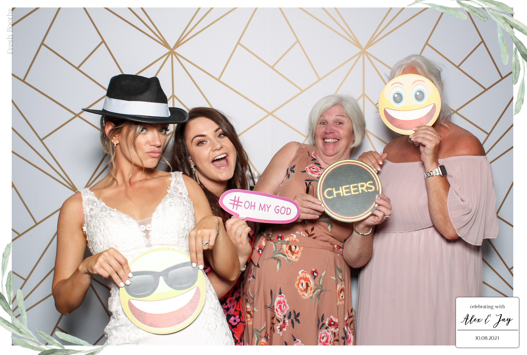 Alex & Jay Wedding - Classic Open Booth | View more photos from the event at gallery.freshbooths.com/u/FreshBooths/Alex-Jay-Wedding-Classic-Open-Booth